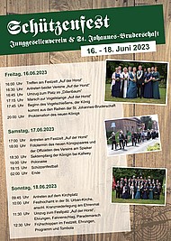 plakat schuetzenfest 2023 k